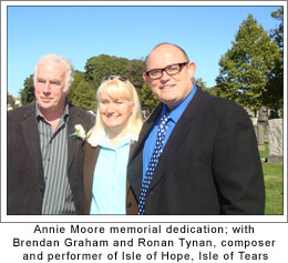 Annie Moore memorial dedication