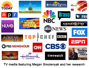 TV Media featuring Megan Smolenyak and her research