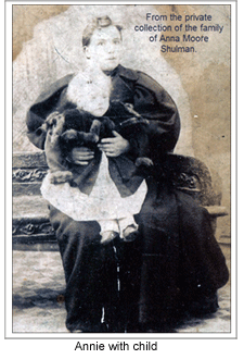 Annie Moore with child